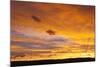 Wyoming, Sublette County, Sunset over Silhouetted Ridgeline-Elizabeth Boehm-Mounted Photographic Print