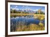 Wyoming, the Grand Teton Mountains are Reflected Along the Snake River at Schwabacher Landing-Elizabeth Boehm-Framed Photographic Print