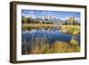 Wyoming, the Grand Teton Mountains are Reflected Along the Snake River at Schwabacher Landing-Elizabeth Boehm-Framed Photographic Print