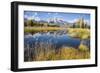 Wyoming, the Grand Teton Mountains are Reflected Along the Snake River at Schwabacher Landing-Elizabeth Boehm-Framed Photographic Print