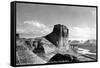 Wyoming - US Hwy 30 View of Toll Gate Rock, Green River-Lantern Press-Framed Stretched Canvas