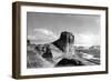 Wyoming - US Hwy 30 View of Toll Gate Rock, Green River-Lantern Press-Framed Art Print