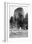 Wyoming - View of Devil's Tower National Monument-Lantern Press-Framed Art Print