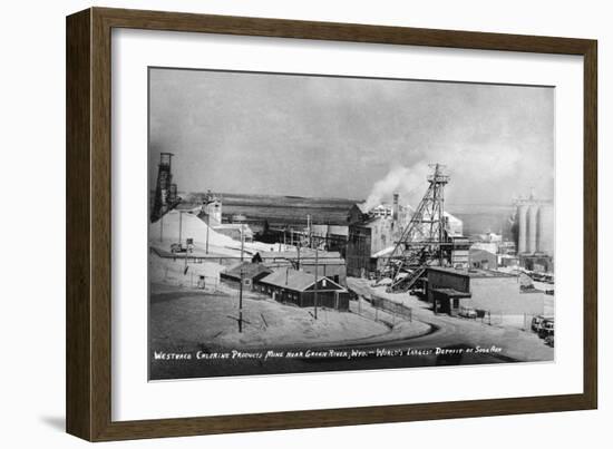 Wyoming - Westwaco Chlorine Production Mine near Green River-Lantern Press-Framed Art Print