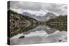 Wyoming, Wind River Range, Small Lake with Mountain Reflection-Elizabeth Boehm-Stretched Canvas