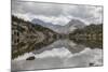 Wyoming, Wind River Range, Small Lake with Mountain Reflection-Elizabeth Boehm-Mounted Photographic Print