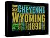 Wyoming Word Cloud 1-NaxArt-Stretched Canvas