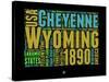 Wyoming Word Cloud 1-NaxArt-Stretched Canvas