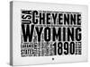 Wyoming Word Cloud 2-NaxArt-Stretched Canvas