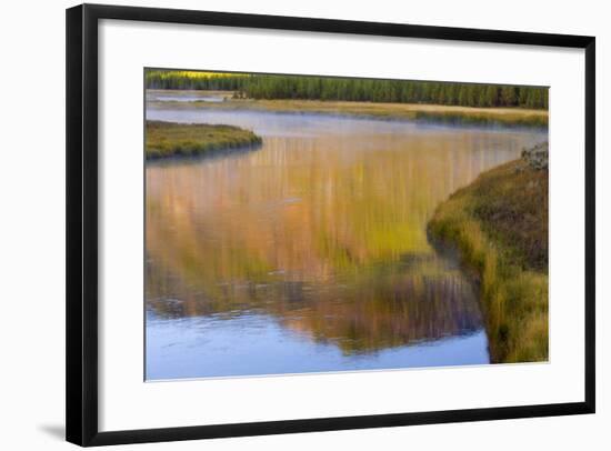 Wyoming, Yellowstone National Park. Morning on the Madison River-Jaynes Gallery-Framed Photographic Print