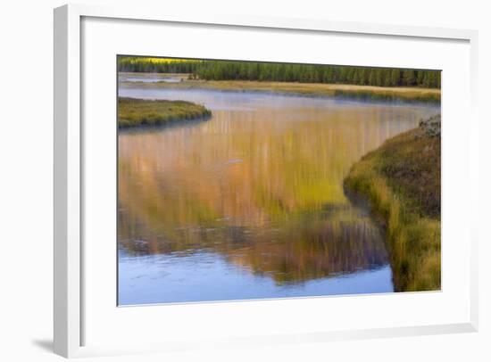 Wyoming, Yellowstone National Park. Morning on the Madison River-Jaynes Gallery-Framed Photographic Print