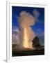 Wyoming, Yellowstone National Park, Old Faithful, Steam and Water Erupting from Thermal Pool-null-Framed Photographic Print