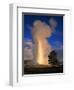 Wyoming, Yellowstone National Park, Old Faithful, Steam and Water Erupting from Thermal Pool-null-Framed Photographic Print