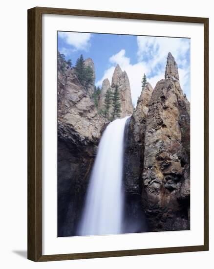 Wyoming, Yellowstone National Park, Tower Falls on Tower Creek-Christopher Talbot Frank-Framed Photographic Print