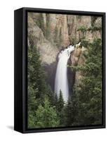 Wyoming, Yellowstone National Park, Tower Falls on Tower Creek-Christopher Talbot Frank-Framed Stretched Canvas