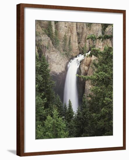 Wyoming, Yellowstone National Park, Tower Falls on Tower Creek-Christopher Talbot Frank-Framed Photographic Print