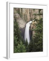 Wyoming, Yellowstone National Park, Tower Falls on Tower Creek-Christopher Talbot Frank-Framed Photographic Print