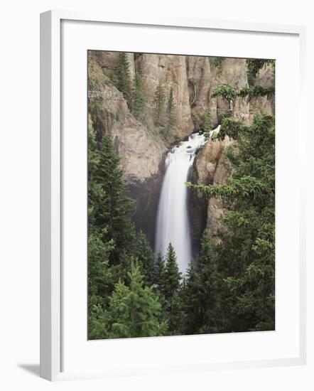 Wyoming, Yellowstone National Park, Tower Falls on Tower Creek-Christopher Talbot Frank-Framed Photographic Print