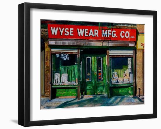 Wysewear Mfg. Co., 2016-Anthony Butera-Framed Giclee Print