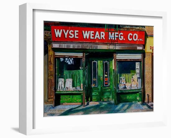 Wysewear Mfg. Co., 2016-Anthony Butera-Framed Giclee Print