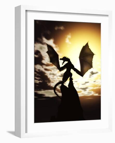 Wyverns Wake-Julie Fain-Framed Art Print