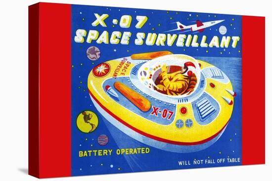 X-07 Space Surveillant-null-Stretched Canvas