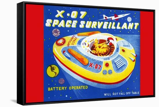 X-07 Space Surveillant-null-Framed Stretched Canvas