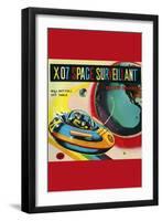 X-07 Space Surveillant-null-Framed Art Print