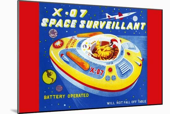 X-07 Space Surveillant-null-Mounted Art Print