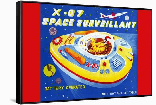 X-07 Space Surveillant-null-Framed Stretched Canvas