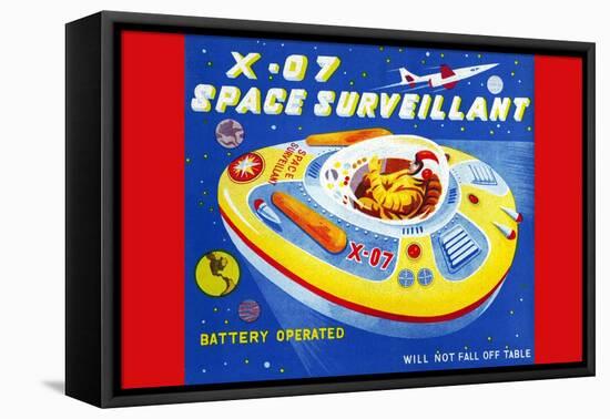 X-07 Space Surveillant-null-Framed Stretched Canvas