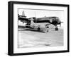 X-1-2 on Ramp with Boeing B-29 Photograph - Edwards AFB, CA-Lantern Press-Framed Art Print