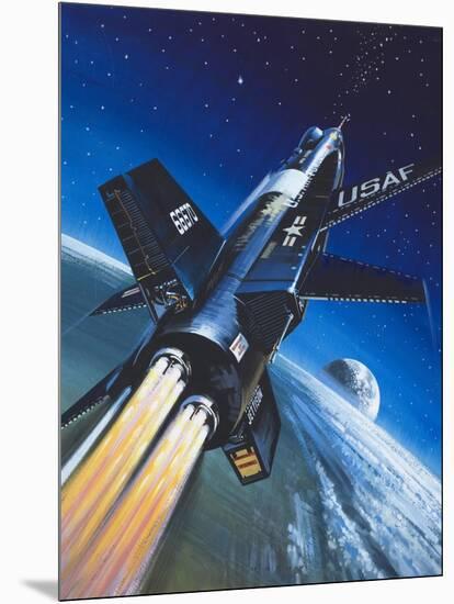 X-15 Rocket Plane-Wilf Hardy-Mounted Giclee Print