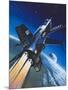 X-15 Rocket Plane-Wilf Hardy-Mounted Giclee Print