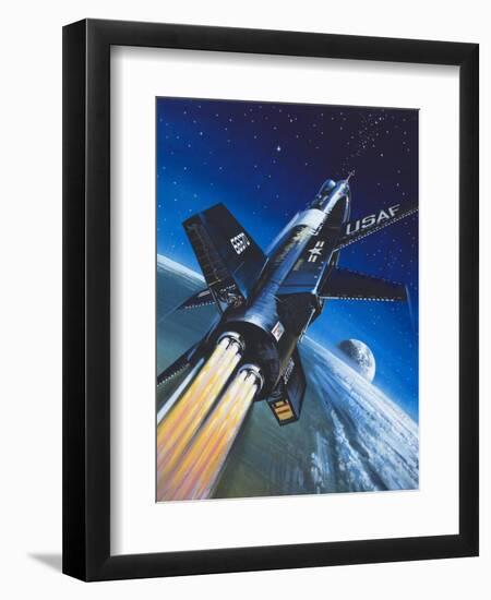 X-15 Rocket Plane-Wilf Hardy-Framed Premium Giclee Print