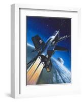 X-15 Rocket Plane-Wilf Hardy-Framed Premium Giclee Print