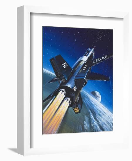 X-15 Rocket Plane-Wilf Hardy-Framed Premium Giclee Print