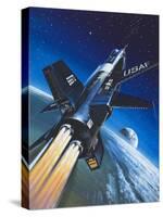 X-15 Rocket Plane-Wilf Hardy-Stretched Canvas
