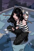 X-23 No.1 Cover: X-23 Kneeling-Danni Luo-Lamina Framed Poster