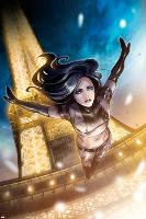 X-23 No.12: X-23 Jumping from the Eiffel Tower-Sana Takeda-Lamina Framed Poster