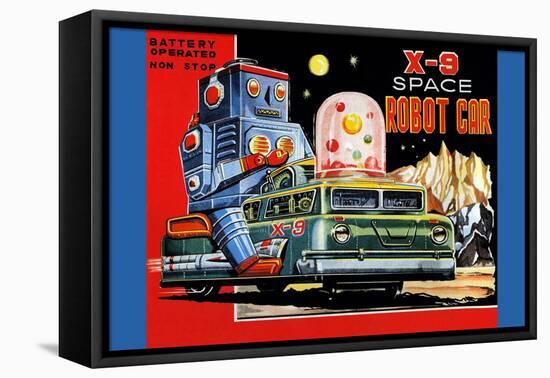 X-9 Space Robot Car-null-Framed Stretched Canvas
