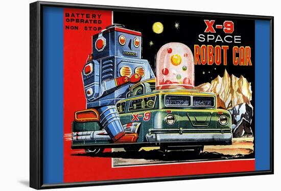 X-9 Space Robot Car-null-Framed Art Print