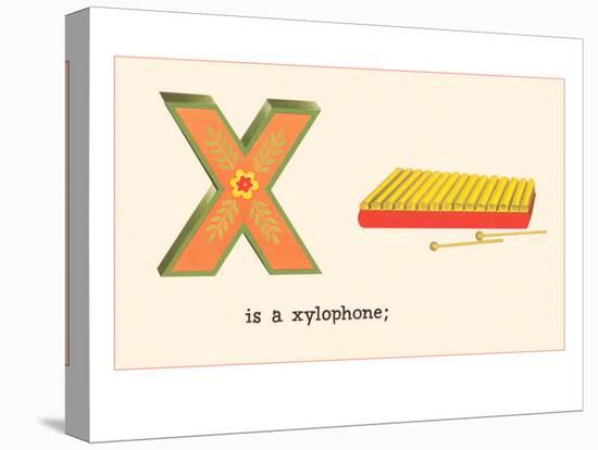 X is a xylophone-null-Stretched Canvas