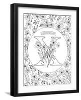 X is for Xeranthemum-Heather Rosas-Framed Art Print