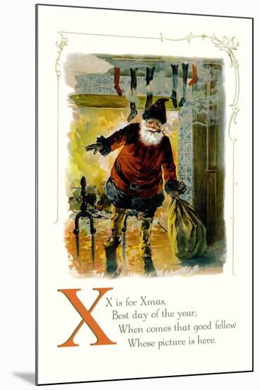 X is for Xmas-null-Mounted Art Print