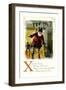 X is for Xmas-null-Framed Art Print