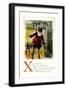 X is for Xmas-null-Framed Art Print