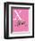 X is for Xylophone (pink)-Theodor (Dr. Seuss) Geisel-Framed Art Print