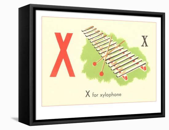 X is for Xylophone-null-Framed Stretched Canvas