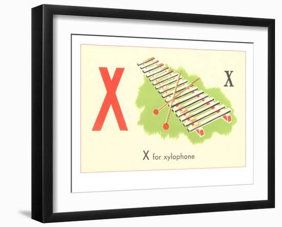 X is for Xylophone-null-Framed Art Print